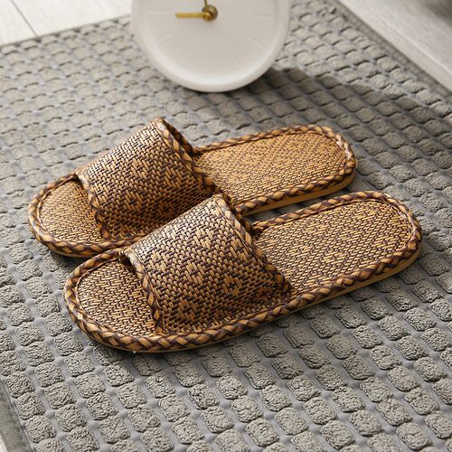 Tax Not Included) Nordic Slippers Rattan Grass Woven Sandals