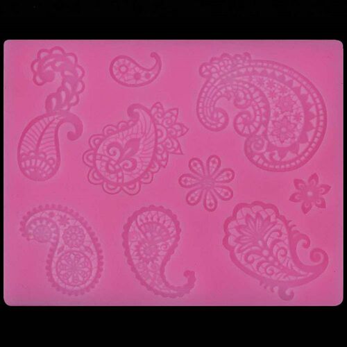 Lace pattern fondant silicone mold rim DIY cake baking decor