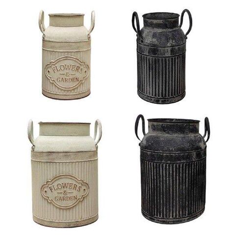 Flower Rustic Jug Vintage Design Chic Decorative for