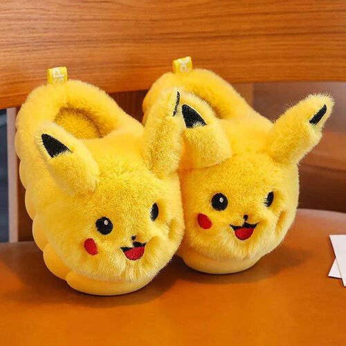 Aged 3-18 Winter Warm Cute Cartoon Indoor Mule Soft Non-slip