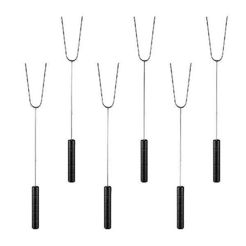 6 Pcs Meat Carving Fork Stainless Steel Barbecue Supplies