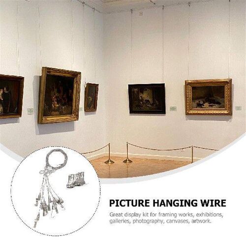 10 Pcs Heavy Duty Picture Rail Hook Adjustable Cable Ends