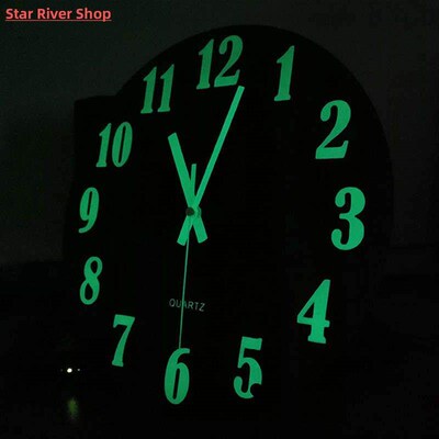 12 Inch Luminous Wall Clock Silent for Kitchen Living Room