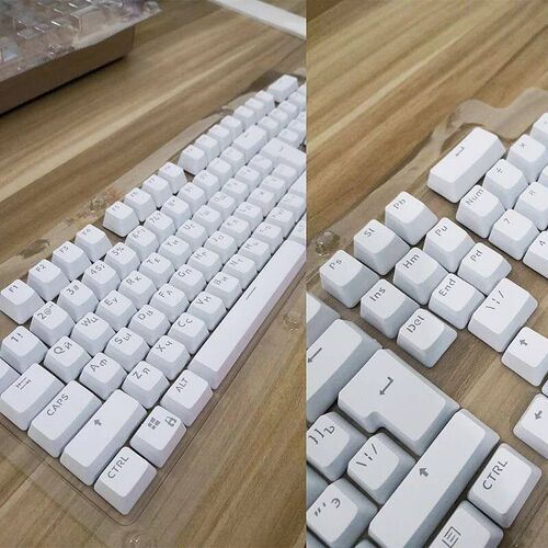 104 Keycaps Russian Translucent Backlight Keycaps