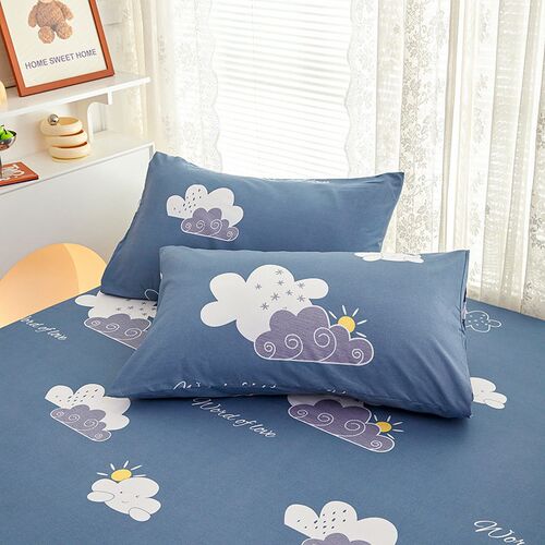 Skin-friendly tton Sanding Printed Bed ver Plain Taiwan Bed