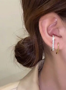 2023 New Bright Crystal Luxury Korean Unusual Claw Stud Earr
