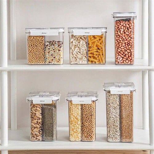 Multi-compartment Grain Storage Container Storage Jar with