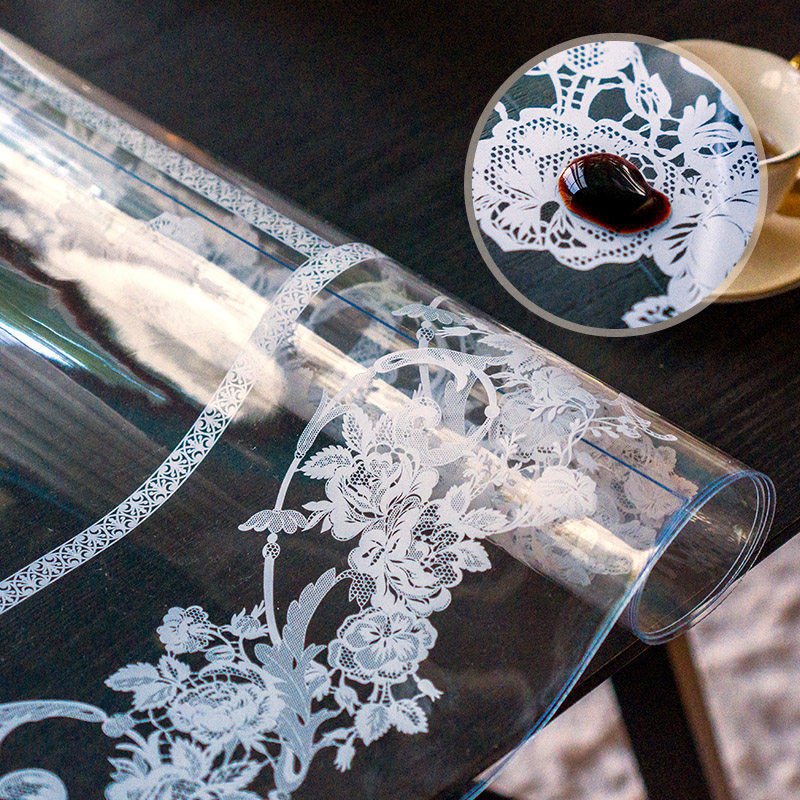 泰绣软玻璃桌垫防油防水桌布蕾丝印花茶几花垫PVC水晶板桌垫,居家布艺,桌布,淘宝优惠券,粉丝福利购,淘宝优惠卷