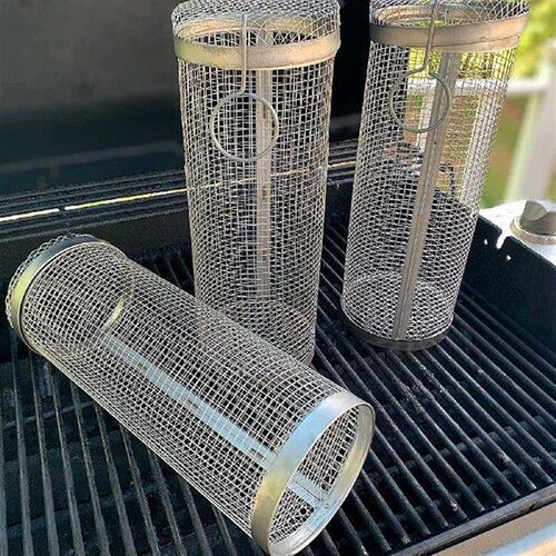 Barbecue Grilling Basket Portable Barbecue Cage Net
