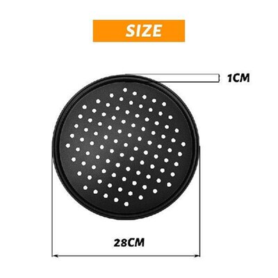 HOT SALE 2 Pack 11 Inch Personal Perforated Pizza Pans