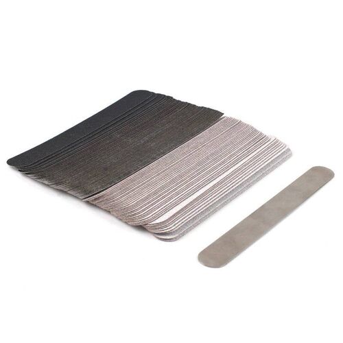 Straight Replacement Nail File 100/180/240 10pcs Grey/Black