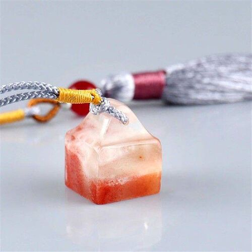 Square Natural Stone Resin Mini Customize Name Stamp
