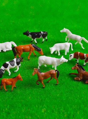 HO 1:87 ama Model Cows Horse Sheep Plastic Animal Toys DIY M