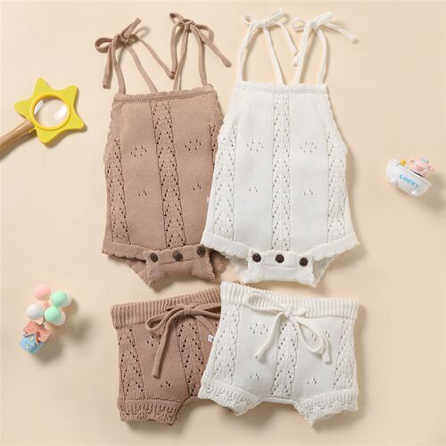 Kids Baby Summer Clothes for Newborn Baby Boys Girls Solid L