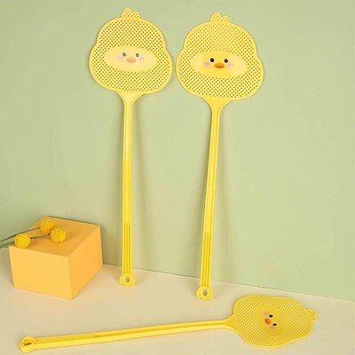 Creative household fly swatter in the shape of a little yell