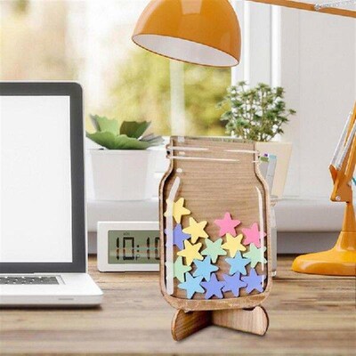 1Pcs Kids Reward Jar With Star Classroom Reward Jar With