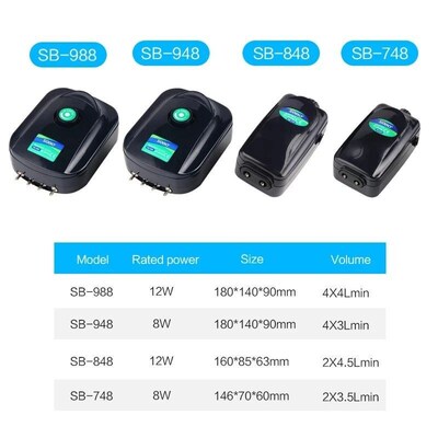 SOBO High Power 8w 12w Fish Tank Oxygen Air Pump Fish Aquari