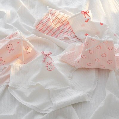 SP&CITY Cute Cartoon Fruit Cotton Girls Underwear Soft Breat