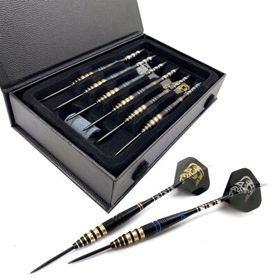 New 6pcs/set 23g Tungsten Steel Needle Darts Gift Box Set wi