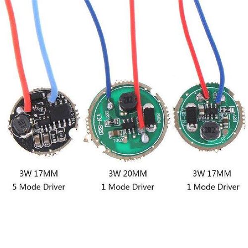 1Pc 3W LED Driver 17mm/20mm 1.2-3.6V DC(1Mode)  12V DC(5