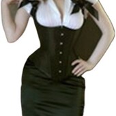 satin back fabric and corset waist Corset