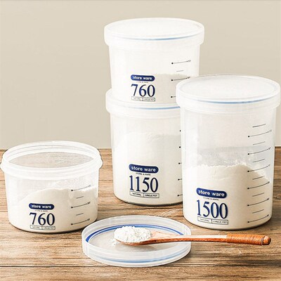 Kitchen Storage Box Transparent Food Storage Can Snack Can P