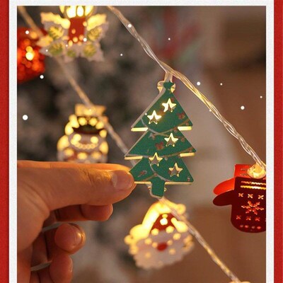 Christmas Light String LED Outdoor Santa Claus Lantern灯串