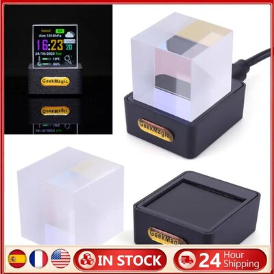 GeekMagic Crystal Cube Photo Display Holographic Desktop Sma
