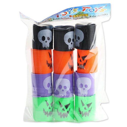 12pcs Horror Halloween Magc Sprngs Toy Halloween Decors P