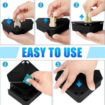 3PCS Outdoor Mice Rodent Box Triangular Shape Put it in the