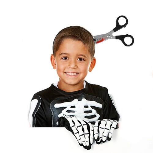 Halloween Hair Hoop Horror Blood Fake Ax Saw Knife Gothic He