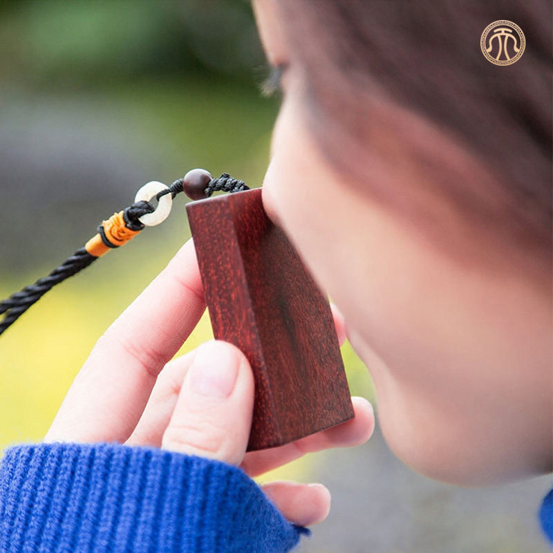 小叶紫檀无事牌平安牌红木手把件黑檀吊坠车挂饰刻字木牌紫檀木料