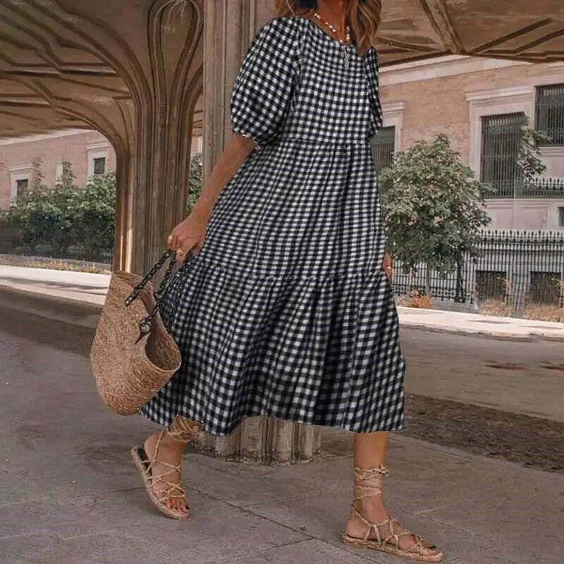 M XXXL Oversized Long Dress for Women 2024 Summer Short