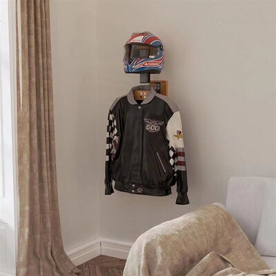 Wooden Helmet Hook Motorcycle Helmet Holder Motorcycle