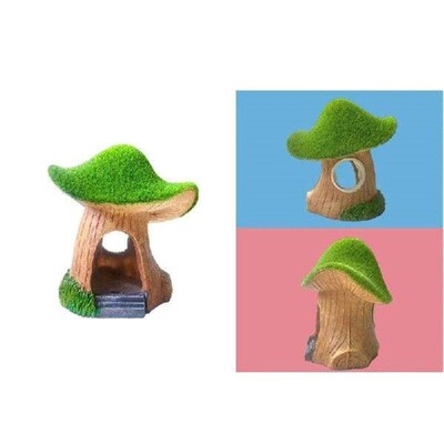 Resin Fish Tanks Green Mushroom House Landscape Simulations