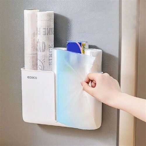 Plastic Plastic Bag Storage Box Nail-Free Large Capacity