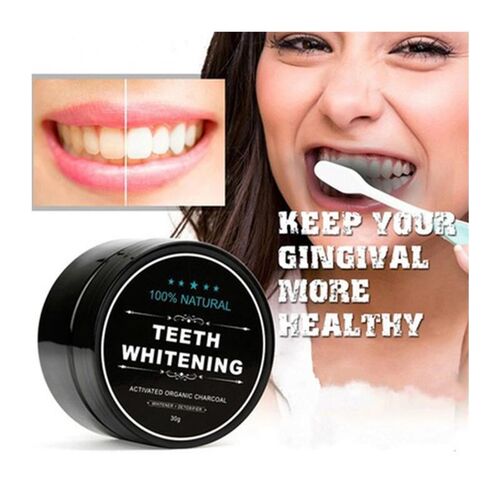 Teeth Whitening Powder Natural Organic Activated Charcoal