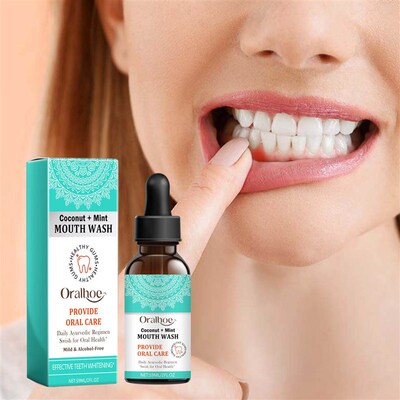 oralhoe Mouthwash for Cleaning Teeth Stains, Tobacco Stains,