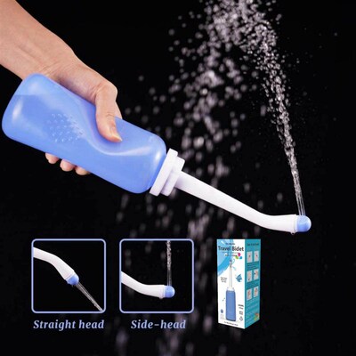 Sprayer Personal Cleaner Hand Held Seat 500ml Toilet Bidet T