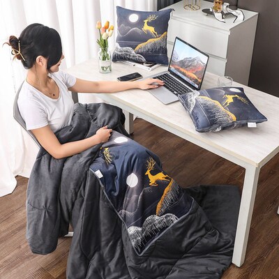 Car pillow lumbar cushion and air-conditioning quilt for nap