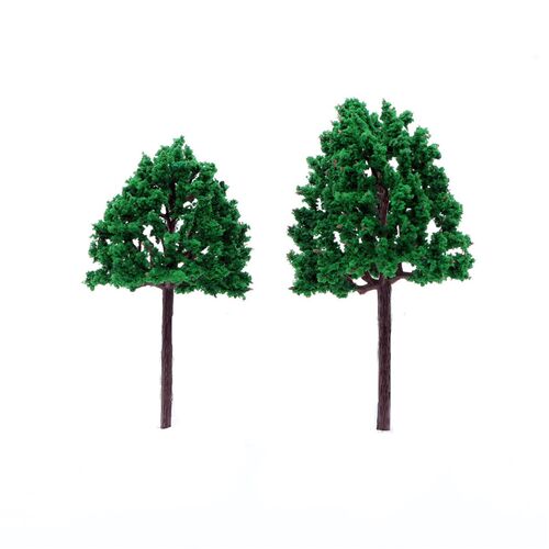 10Pcs/Pack Dark Green Model rees Scale Train Park Railroad R