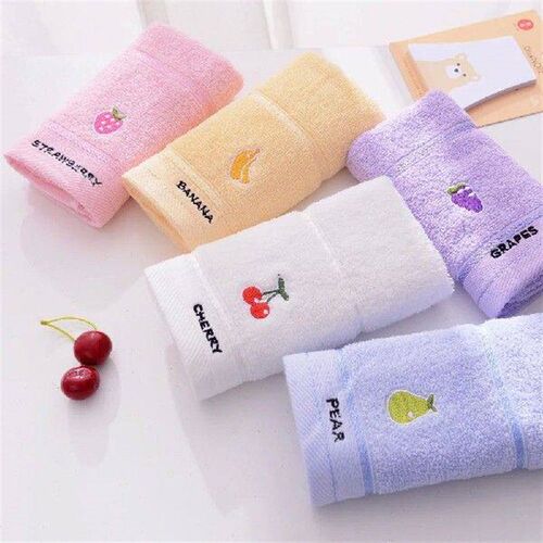 Soft Cotton Baby Bath Towel Cartoon Fruit Face Towel