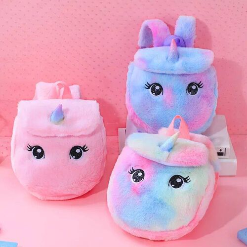 Unicorn Unicorn Plush Small School Bag for Girls Casual Back