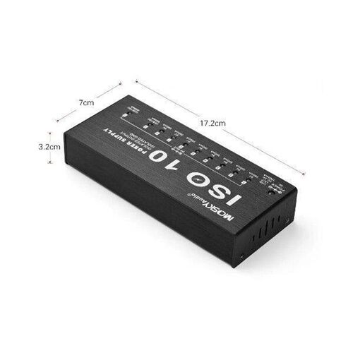 MOSKYAUDIO ISO-10 Guitar Effect Pedal Power Supply Output