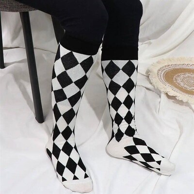 Kawaii Elastic Student Cotton Plaid Cosplay JK Rhombus Check