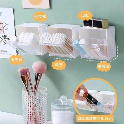 Wall-mounted storage box for high-value dormitory and bathro