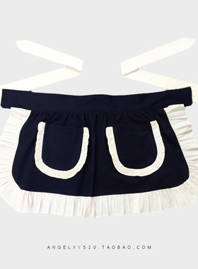 Lolit少女心甜美童话公主韩日系时尚法式浪漫爱心花边女仆围裙