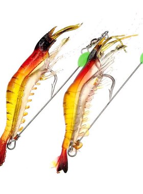 Weihai fishing gear high simulation Luya soft bait with hook