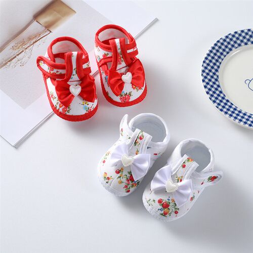 2025 Princess Shoes 0-1 Year Old Baby Shoes Cute Bow Soft So