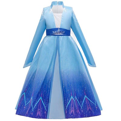 2024 Little Girls Snow Queen 2 Princess Pretend Game Role Pl
